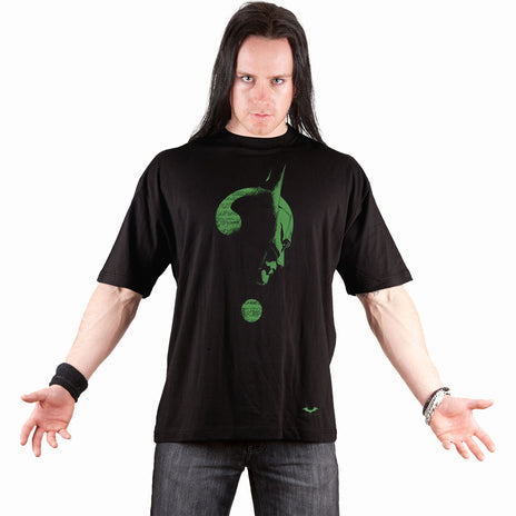 RIDDLER - GLOW IN THE DARK LOGO - T-shirt imprimé sur le devant Noir