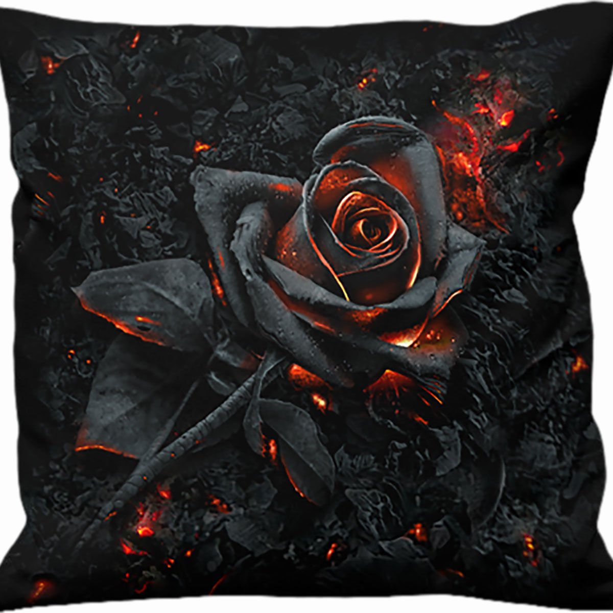 BURNT ROSE - Square Cushion - Spiral USA