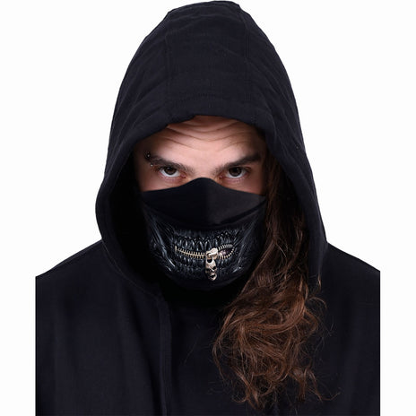BOUCHE ZIPPÉE - Masque de mode en coton de première qualité avec ajusteur