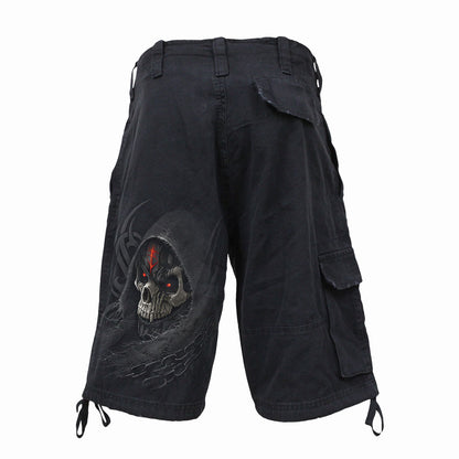 DARK DEATH - Short cargo vintage noir