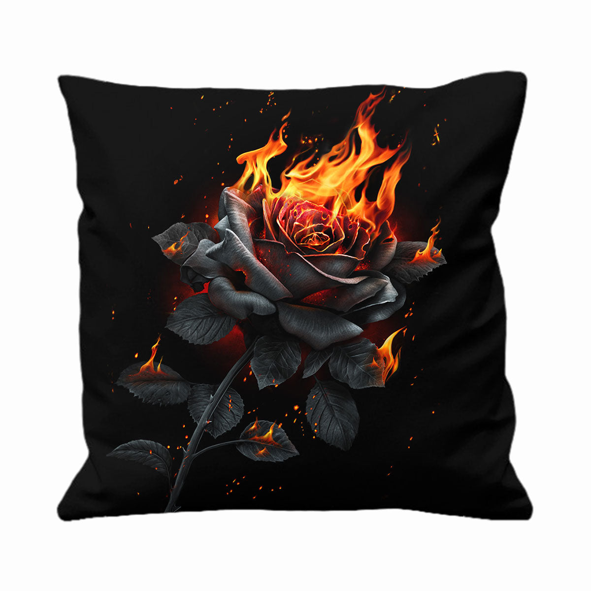 FLAMING ROSE - Coussin carré