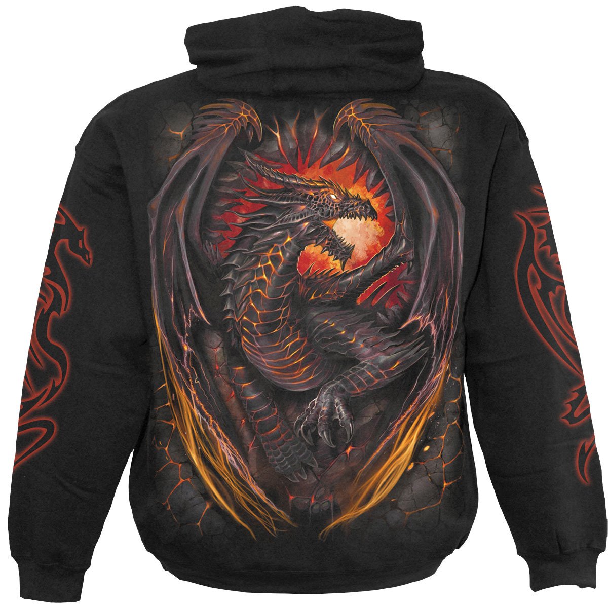 DRAGON FURNACE - Hoody Black - Spiral USA