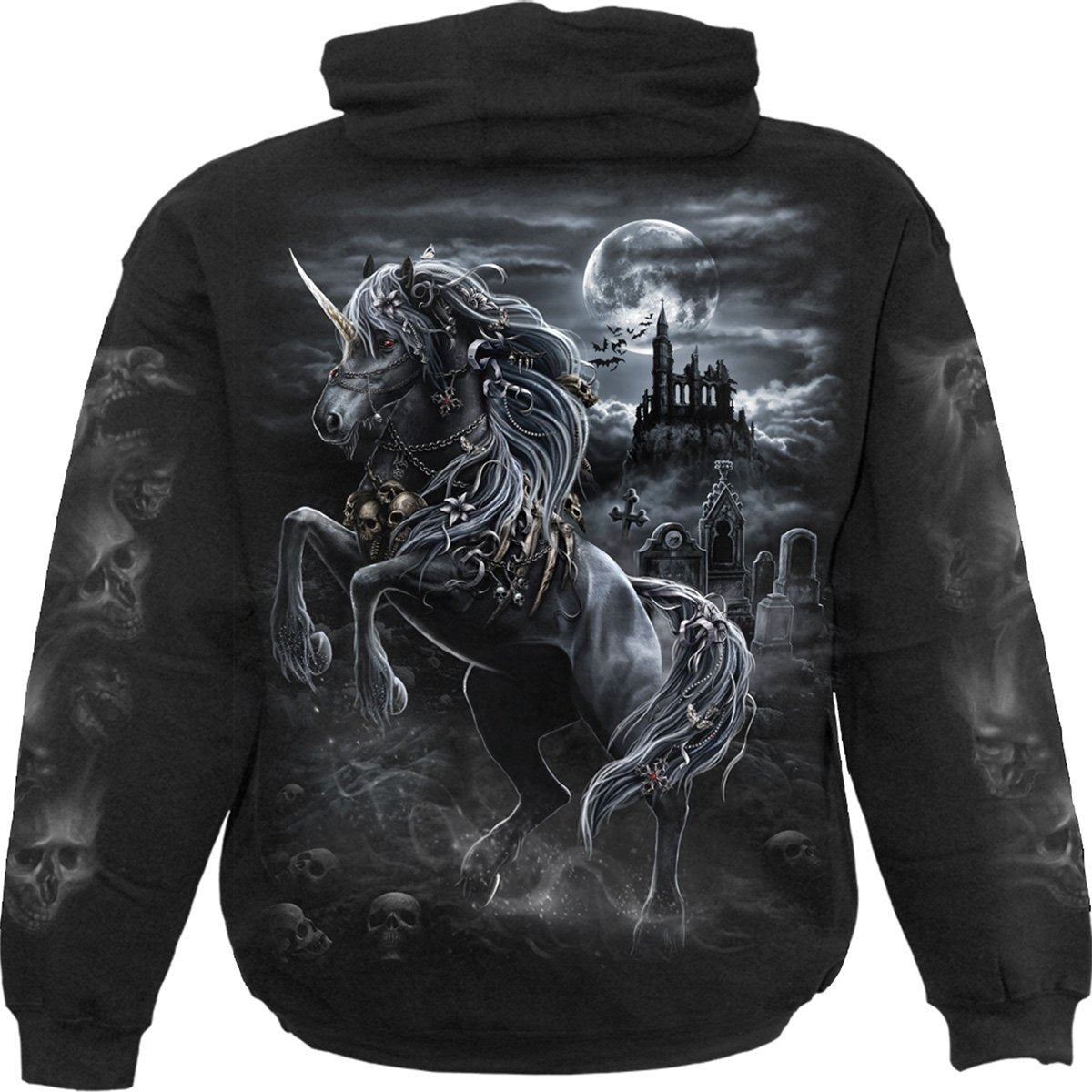 DARK UNICORN - Hoody Black - Spiral USA