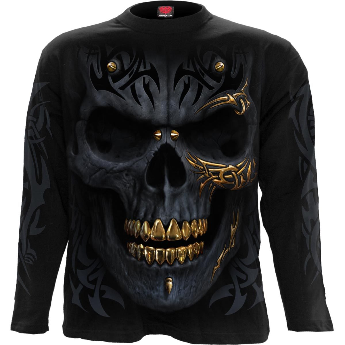 BLACK GOLD - Longsleeve T-Shirt Black - Spiral USA