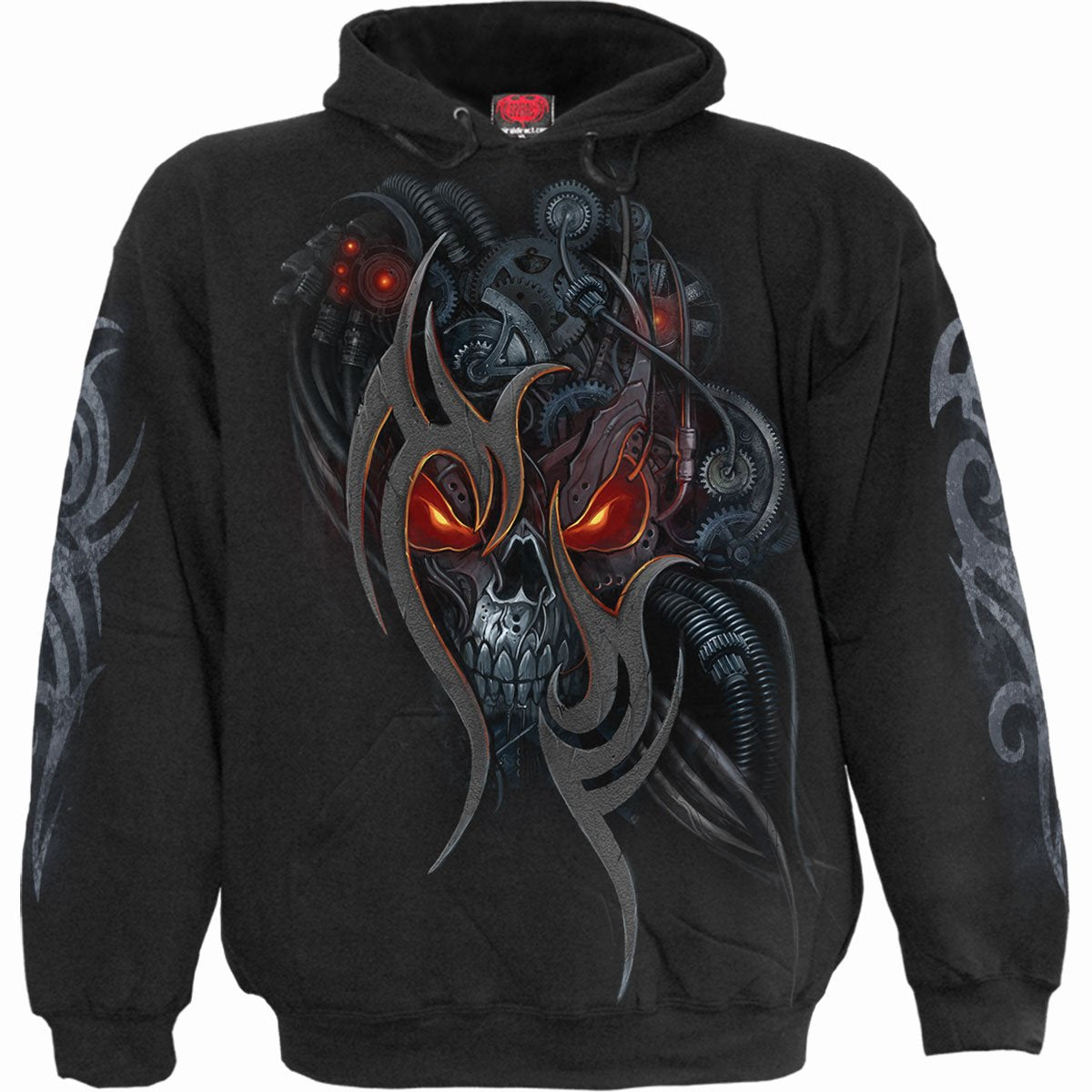 STEAMPUNK SKULL - Hoody Black