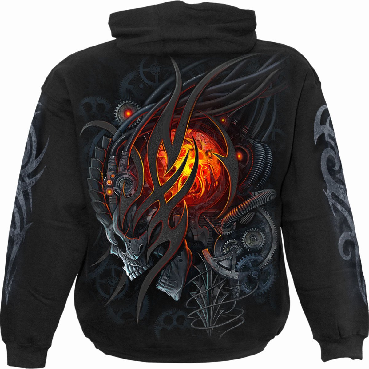 STEAMPUNK SKULL - Hoody Black