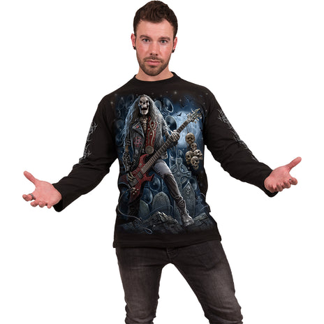 GRIM ROCKER - T-shirt à manches longues noir
