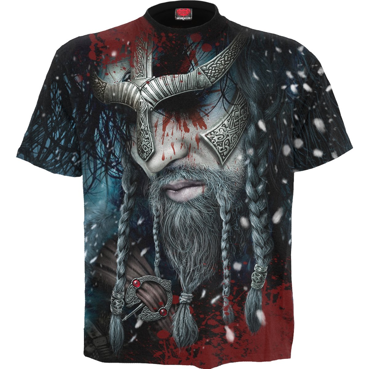 VIKING WRAP - Allover T-Shirt Black - Spiral USA